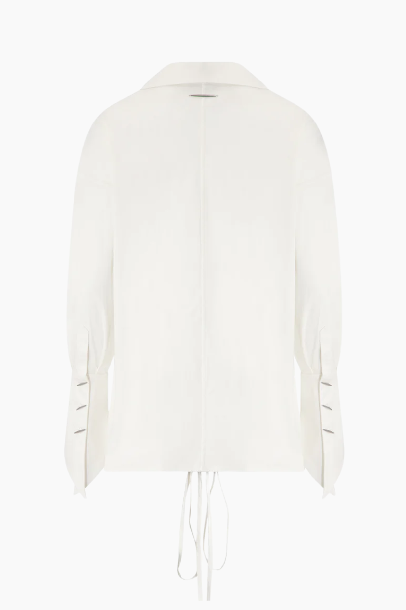 Stitches Oversized Wrap Shirt