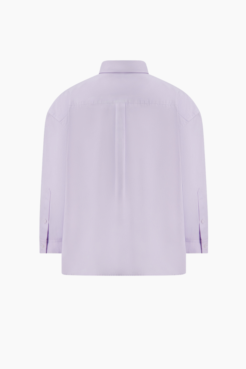 Shrunken Shirt Lilac Top