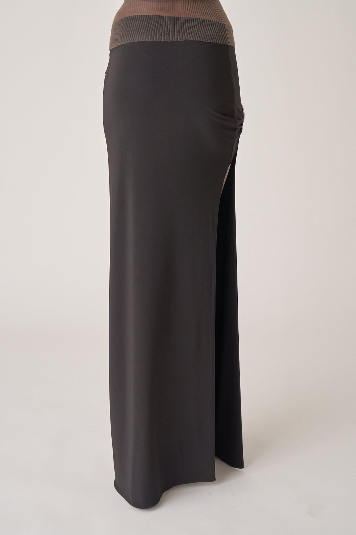 Claw Maxi Draped Skirt
