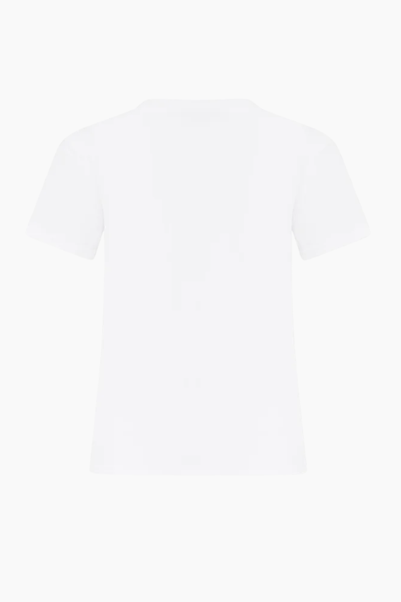Heart Cut Out Tee - White