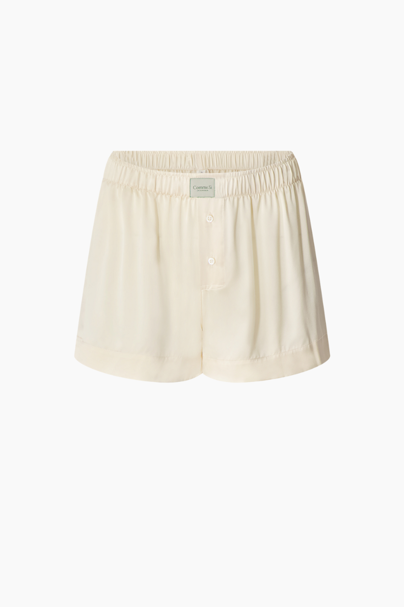 Silk Boxer - Cream