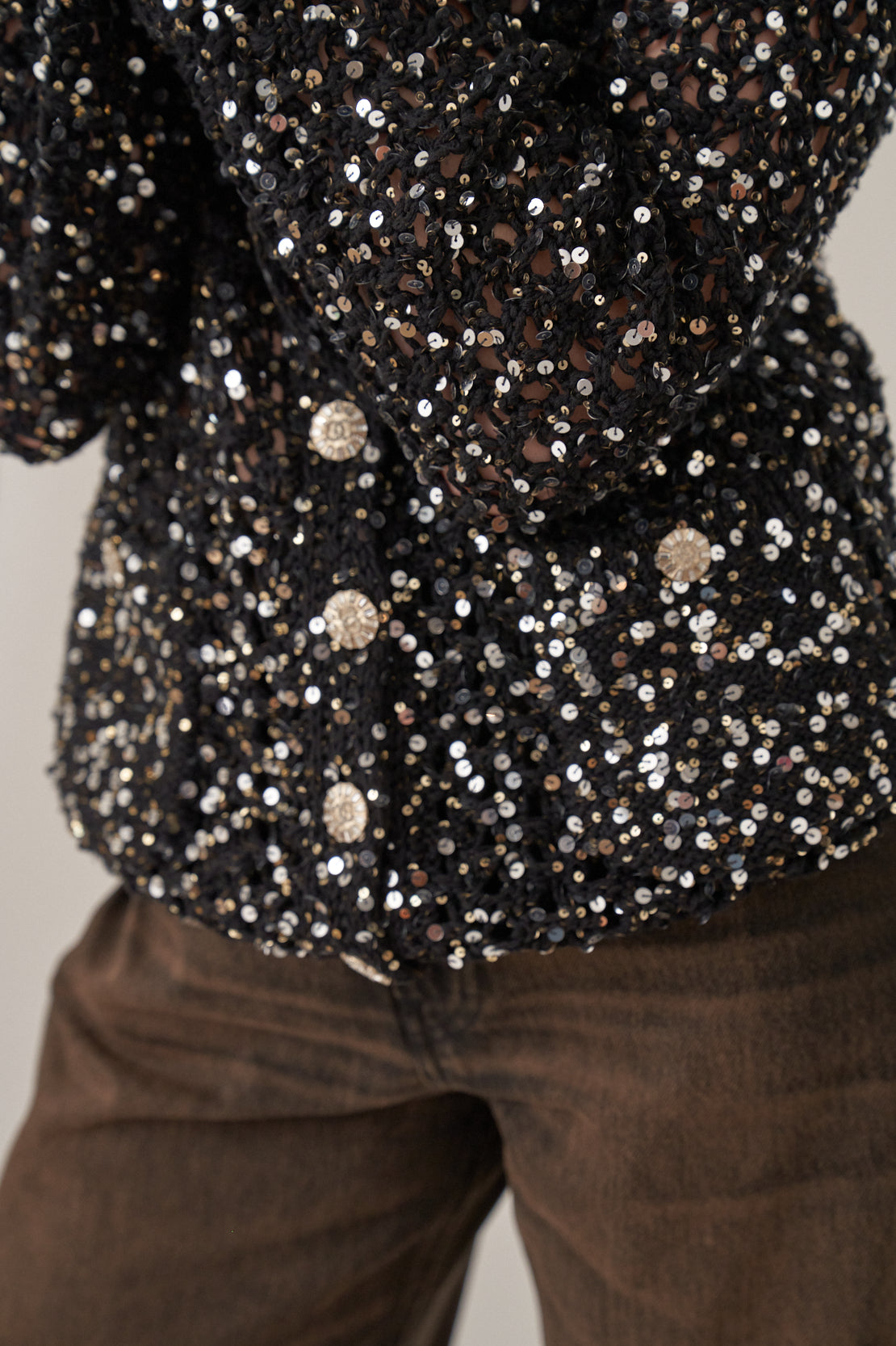 Chanel Knit Jacket with Sequins