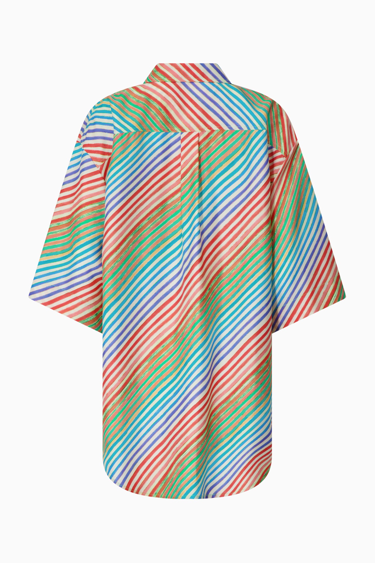 Silk Bias Crayon Jumbo Shirt