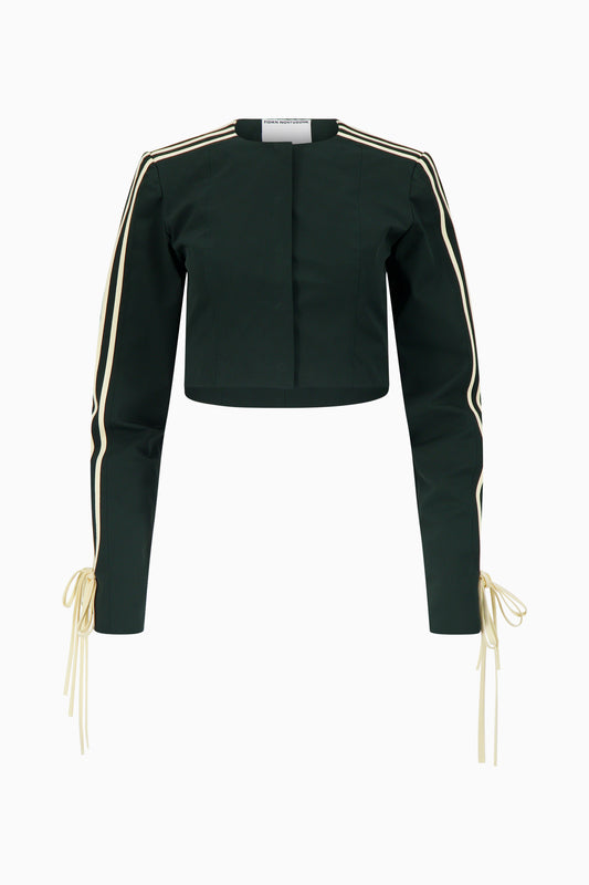 Giada Bow Stripe Nylon Jacket