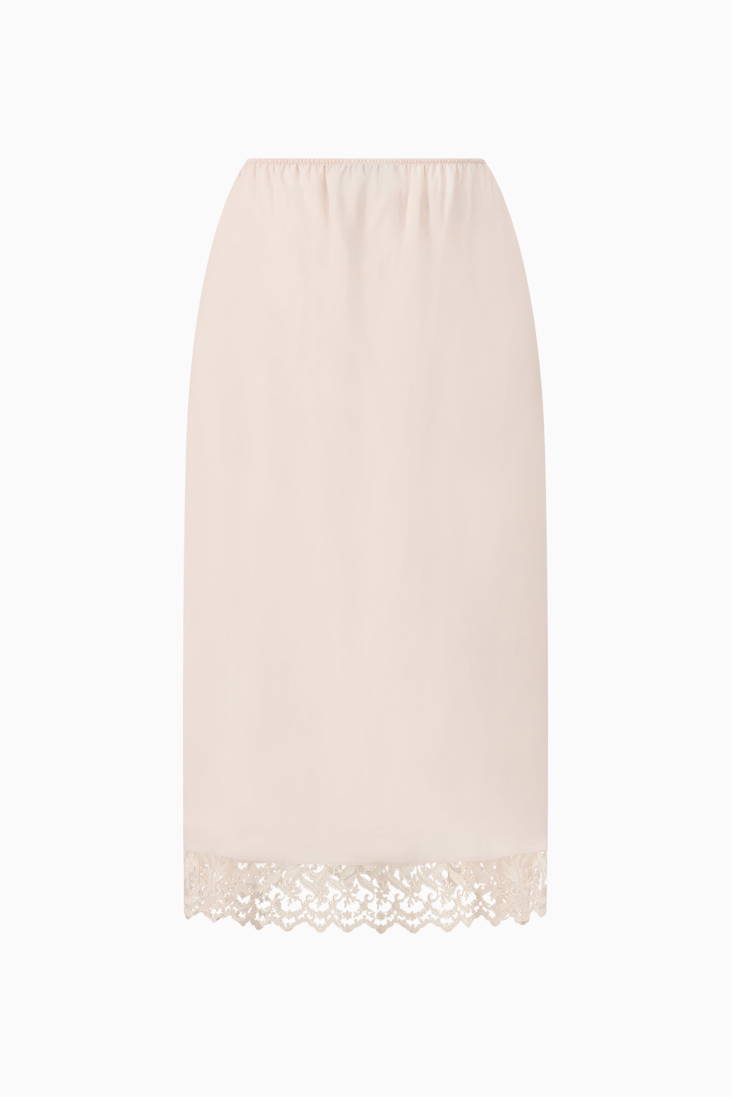 Lace Trim Negligee Skirt