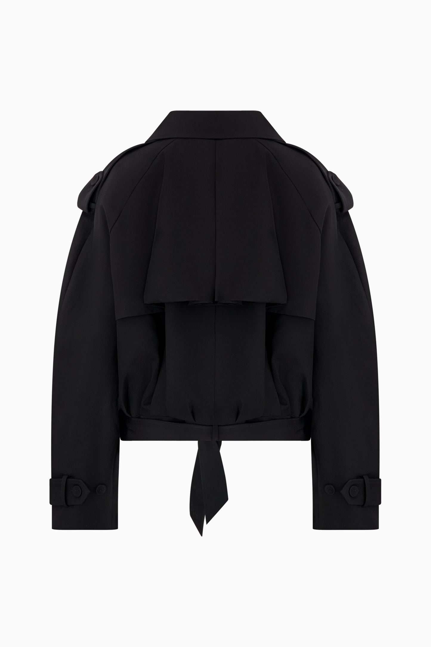 Wool Bomber Jacket - Black