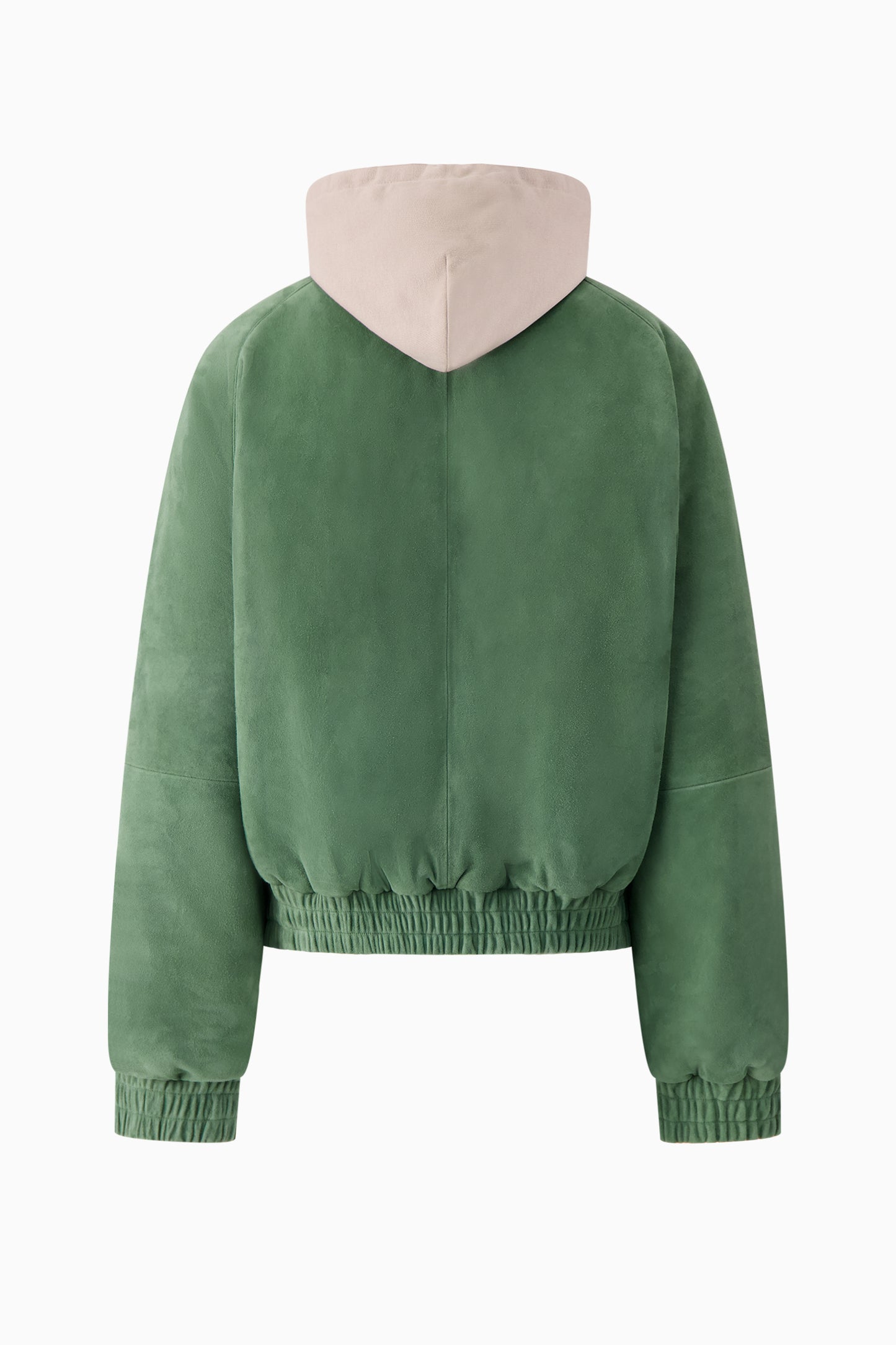Bomber with Detachable Hood - Green