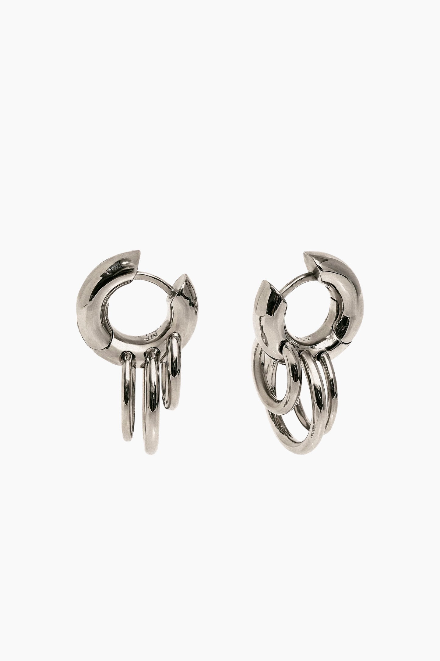 Pierced Huggies - Silver