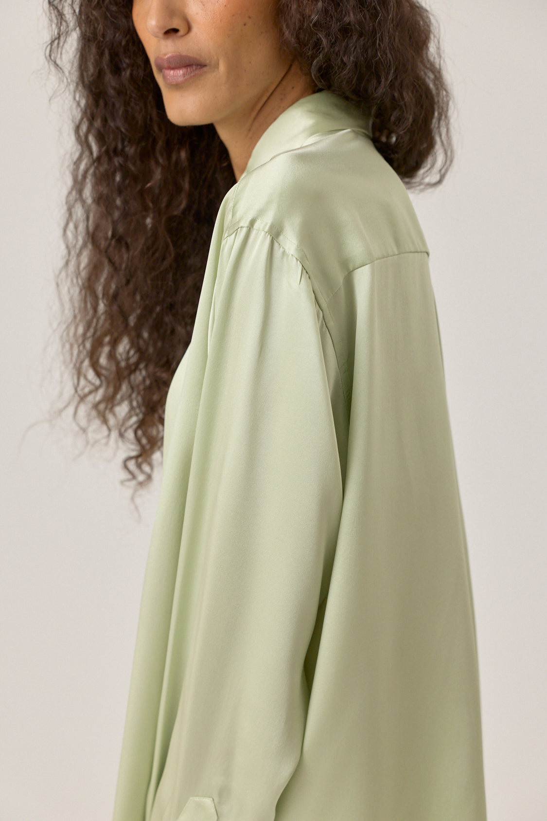 Silk Shirt - Mint