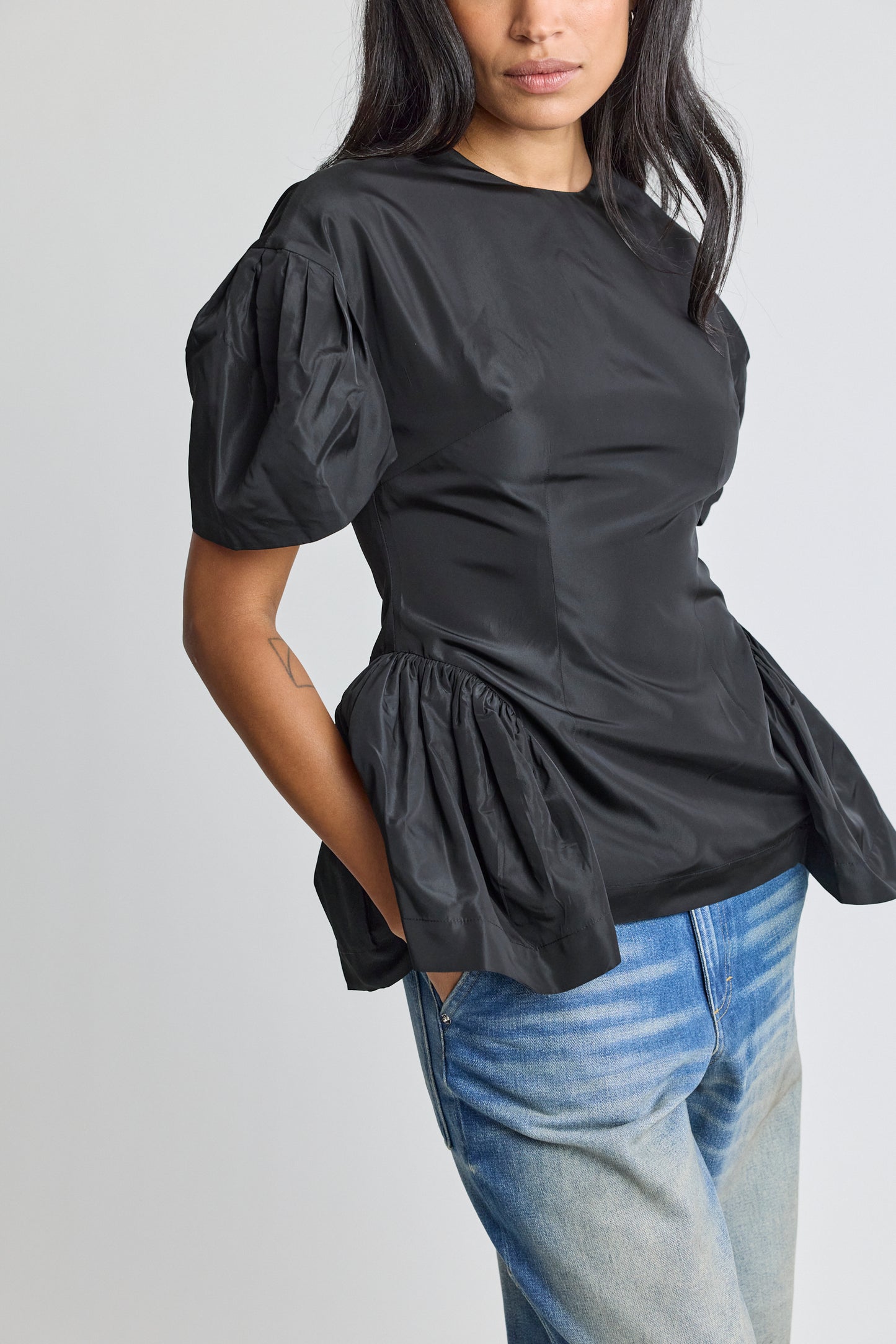 Sculpted Peplum Top