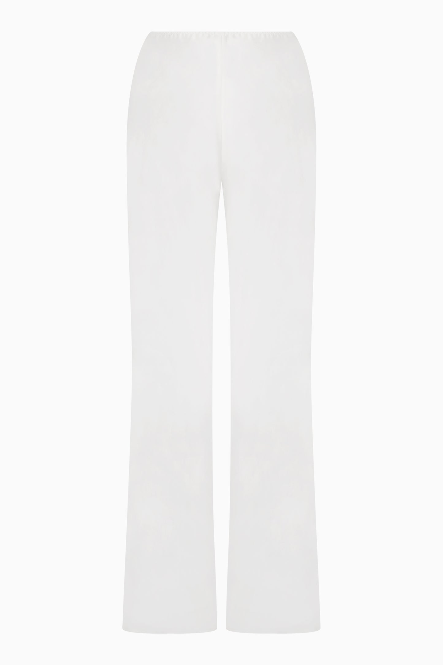 Silk Slip Pants - White