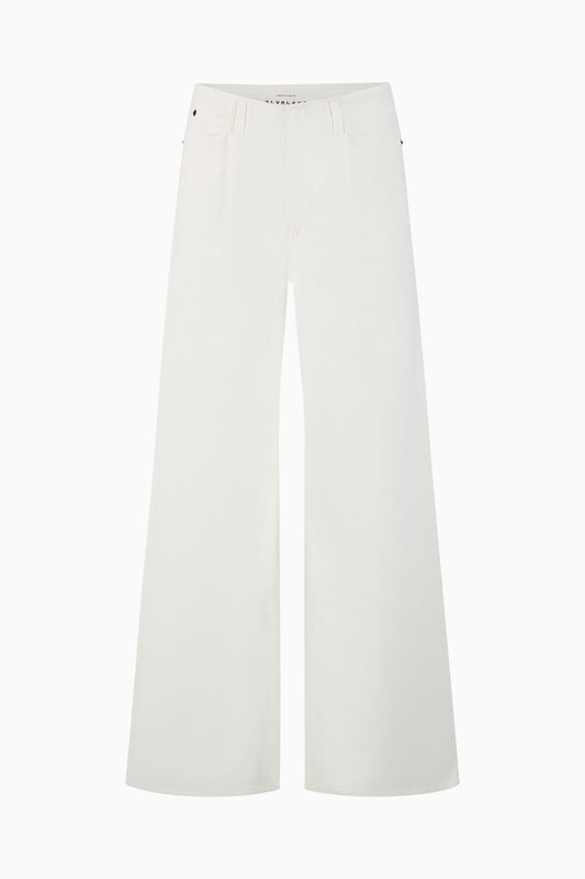 Taylor Wide Pleat Jeans - White