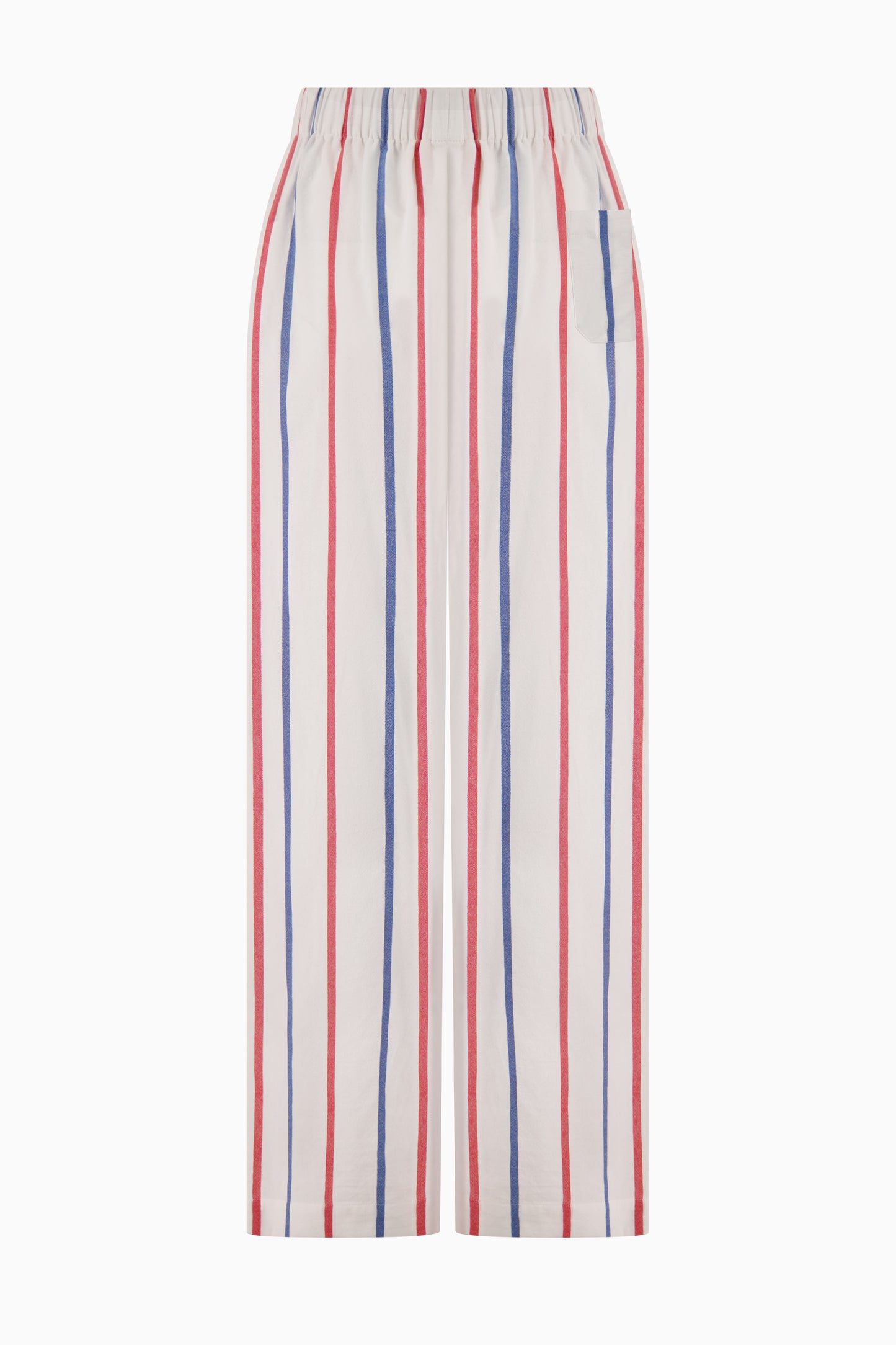 The Palazzo Pant - Blue/Red Stripe
