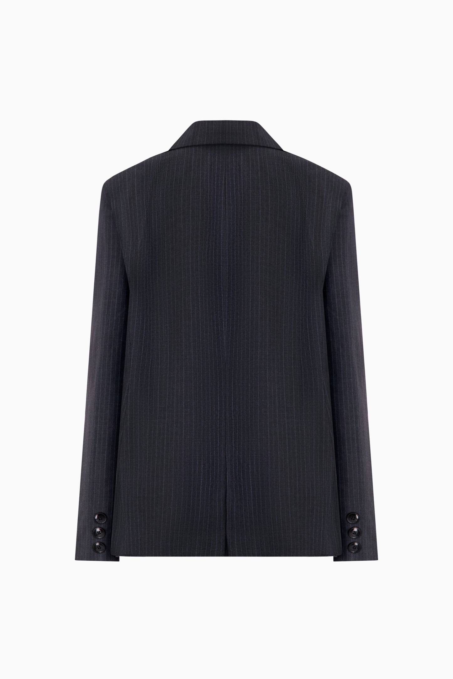 Unisex Pinstripe Simple Blazer