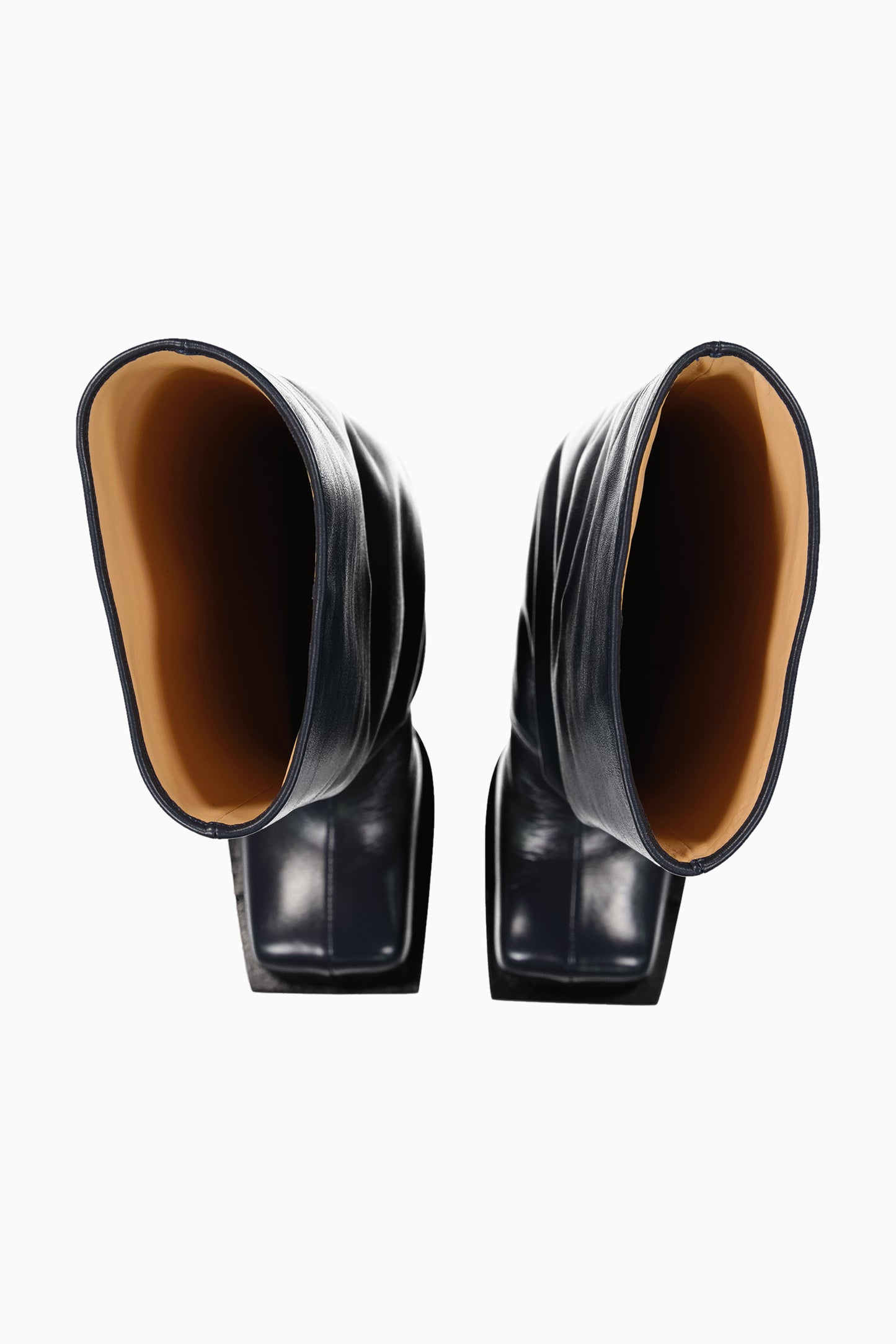 Havva Chunky Heel Trouser Boots - Navy