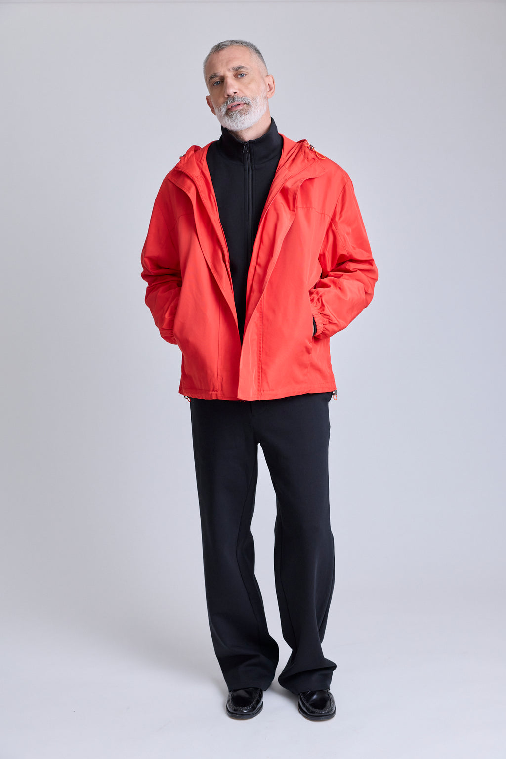 Hooded Anorak - Red