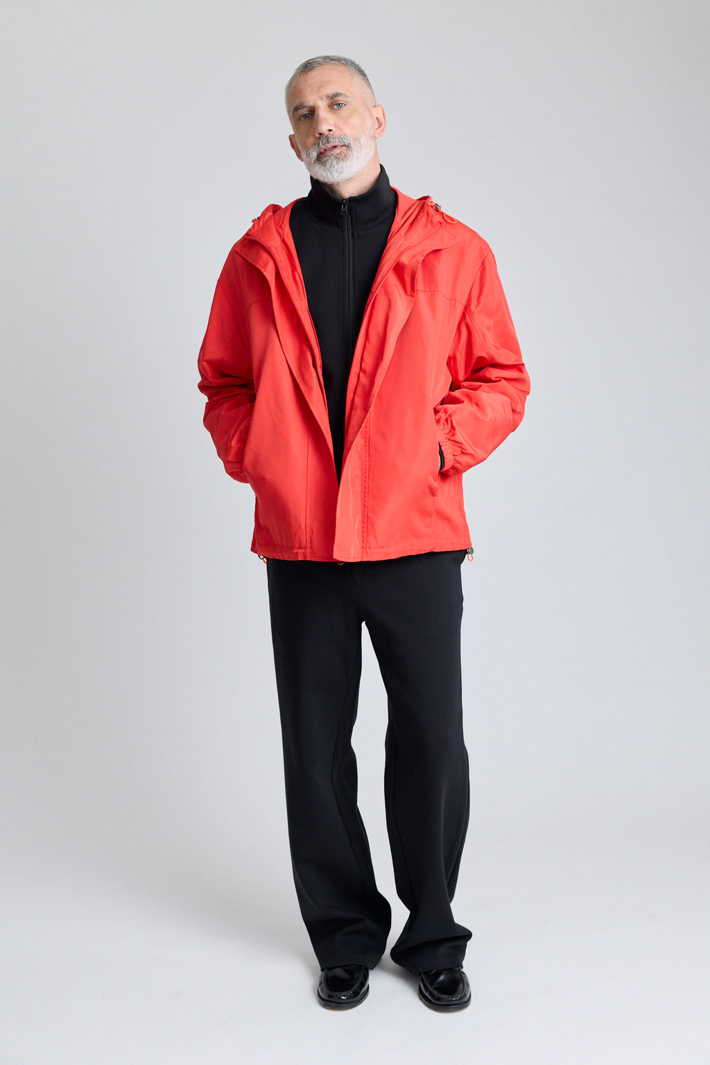 Hooded Anorak - Red