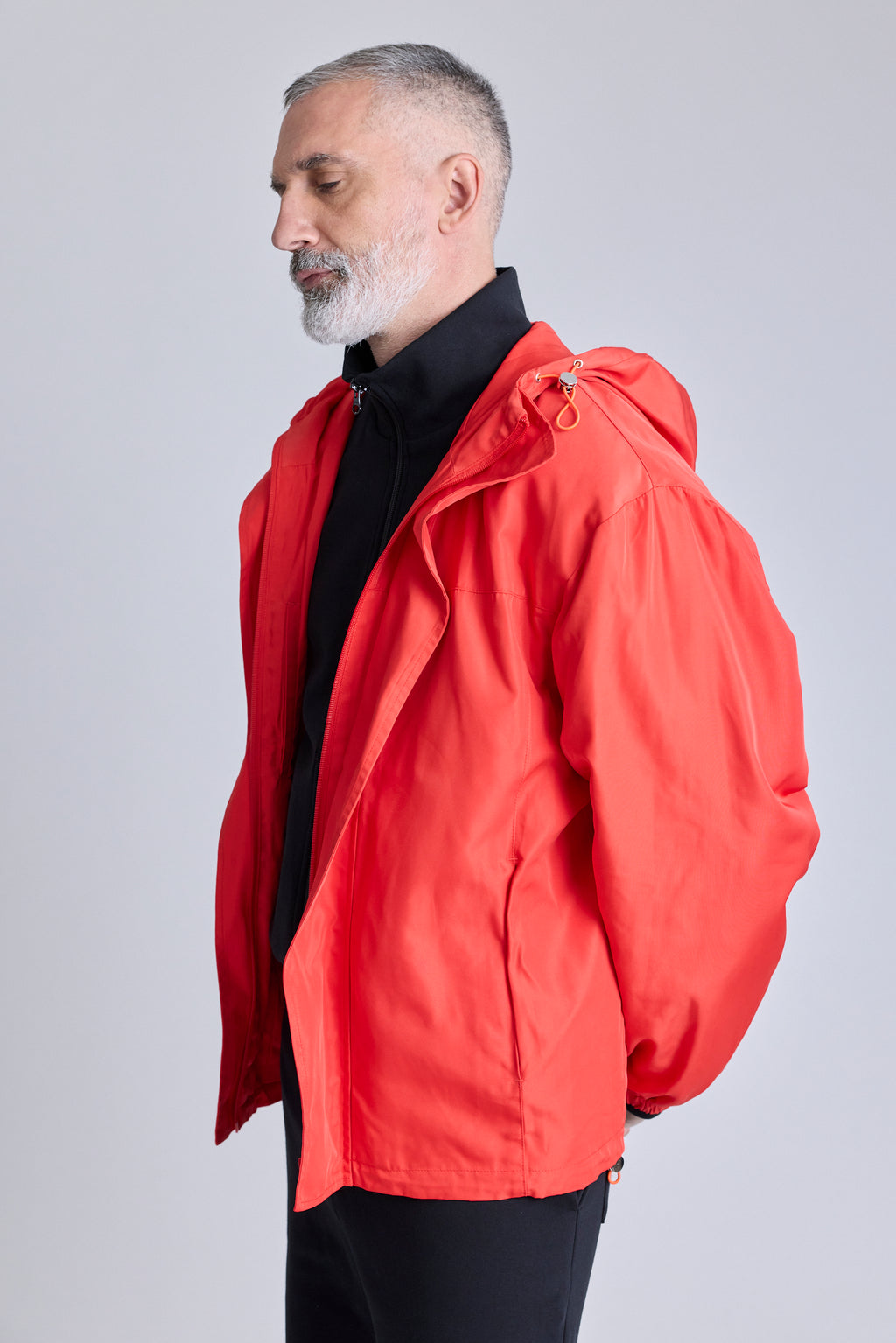 Hooded Anorak - Red