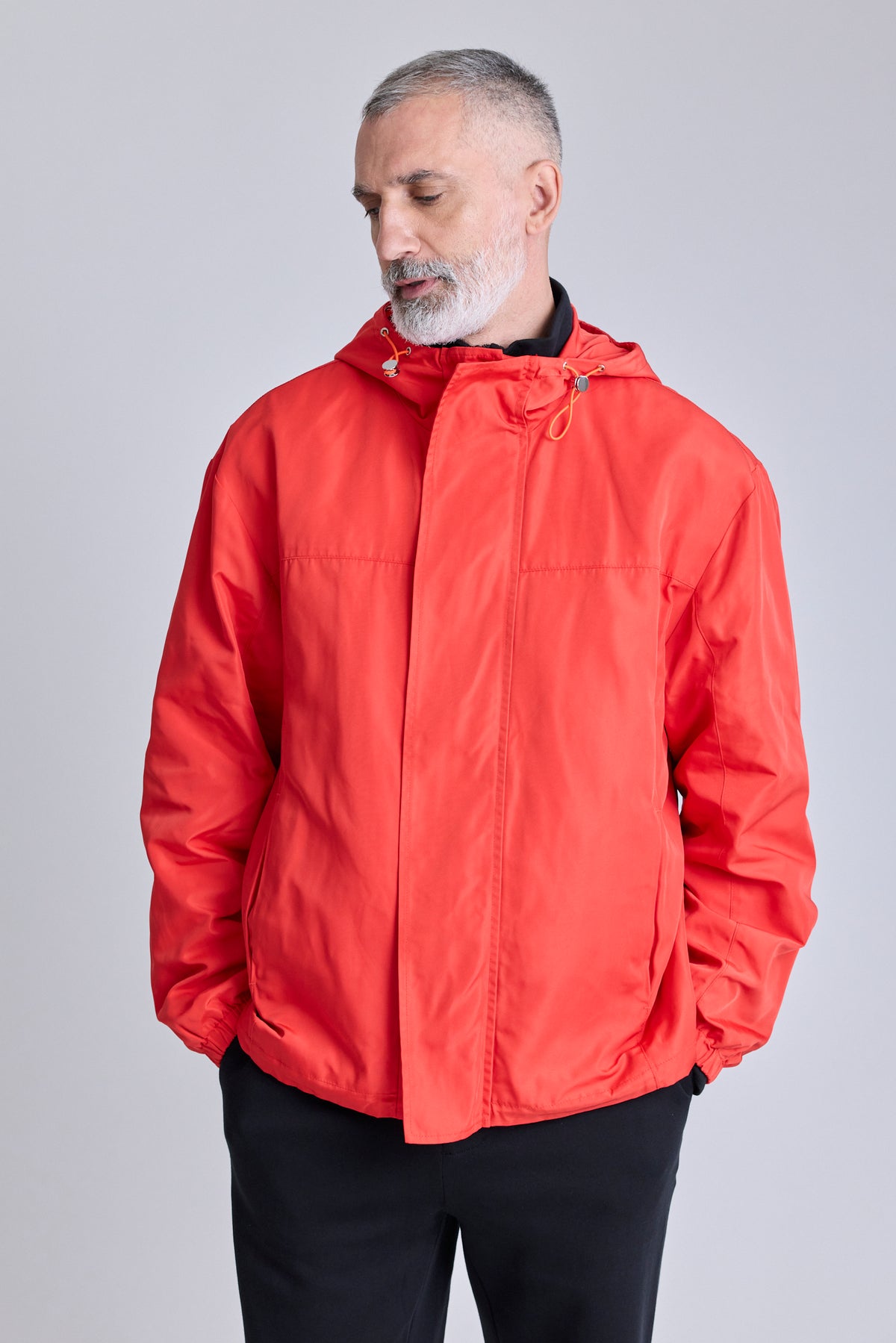 Hooded Anorak - Red
