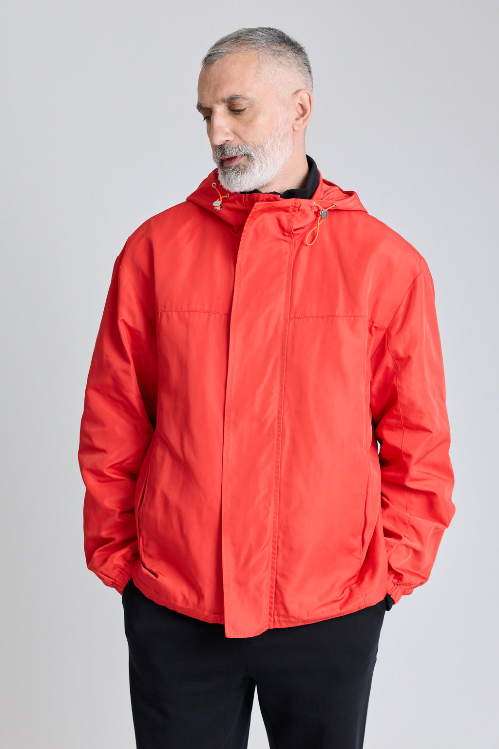Hooded Anorak - Red
