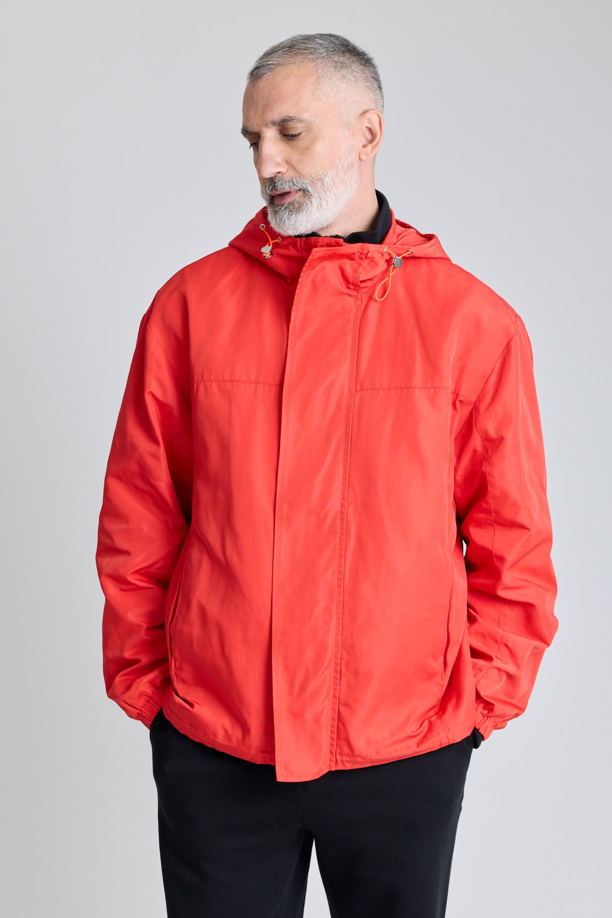 Hooded Anorak - Red