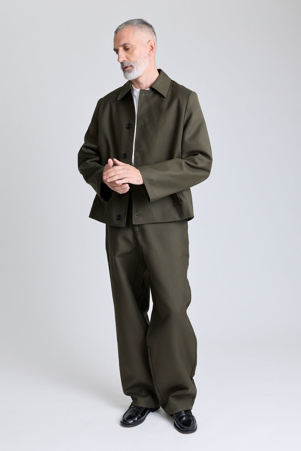 Double-Faced Wide Trousers