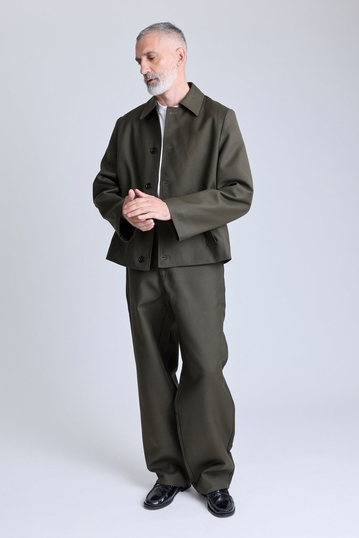 Double-Faced Wide Trousers