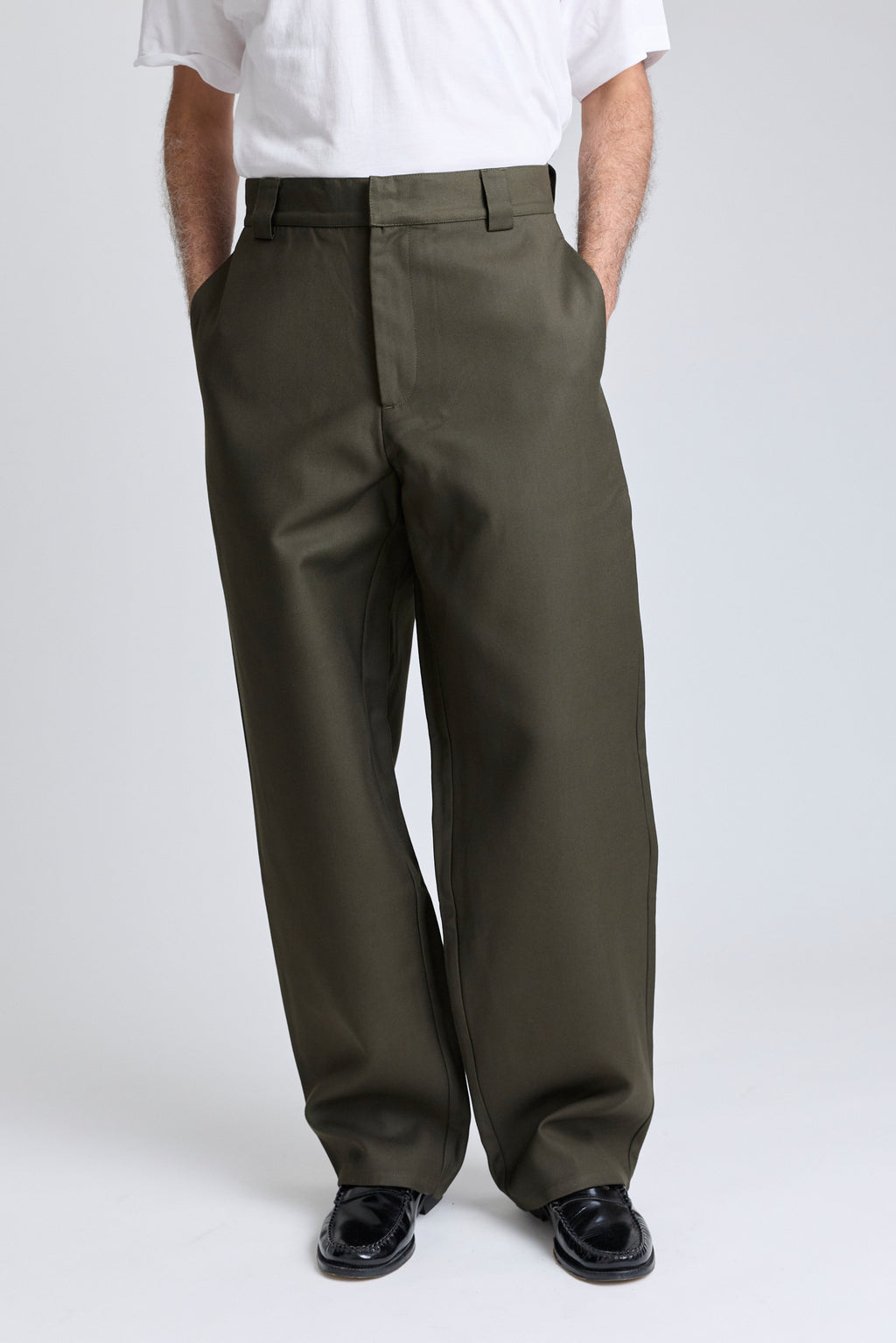 Double-Faced Wide Trousers