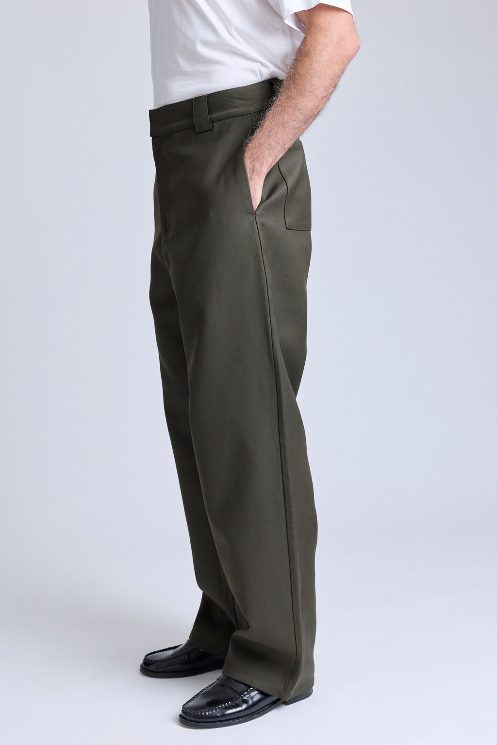 Double-Faced Wide Trousers