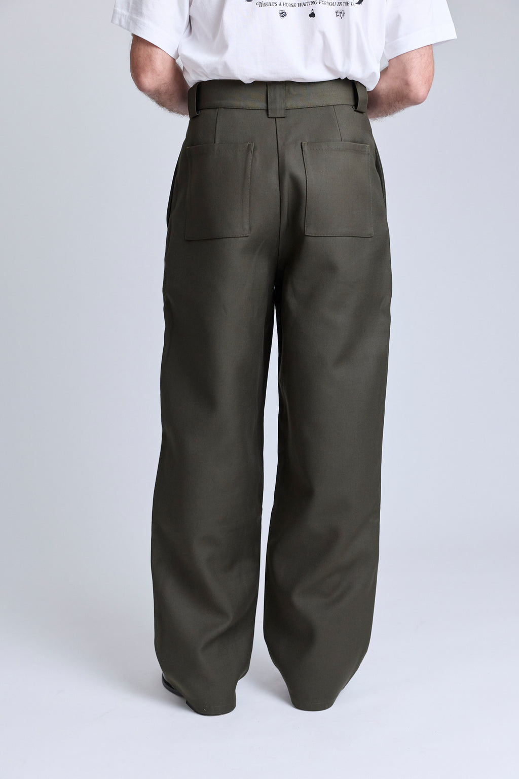 Double-Faced Wide Trousers