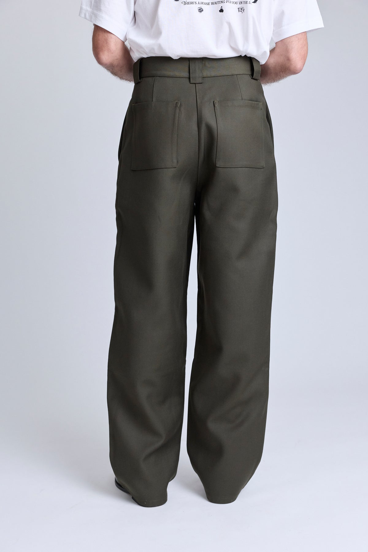 Double-Faced Wide Trousers