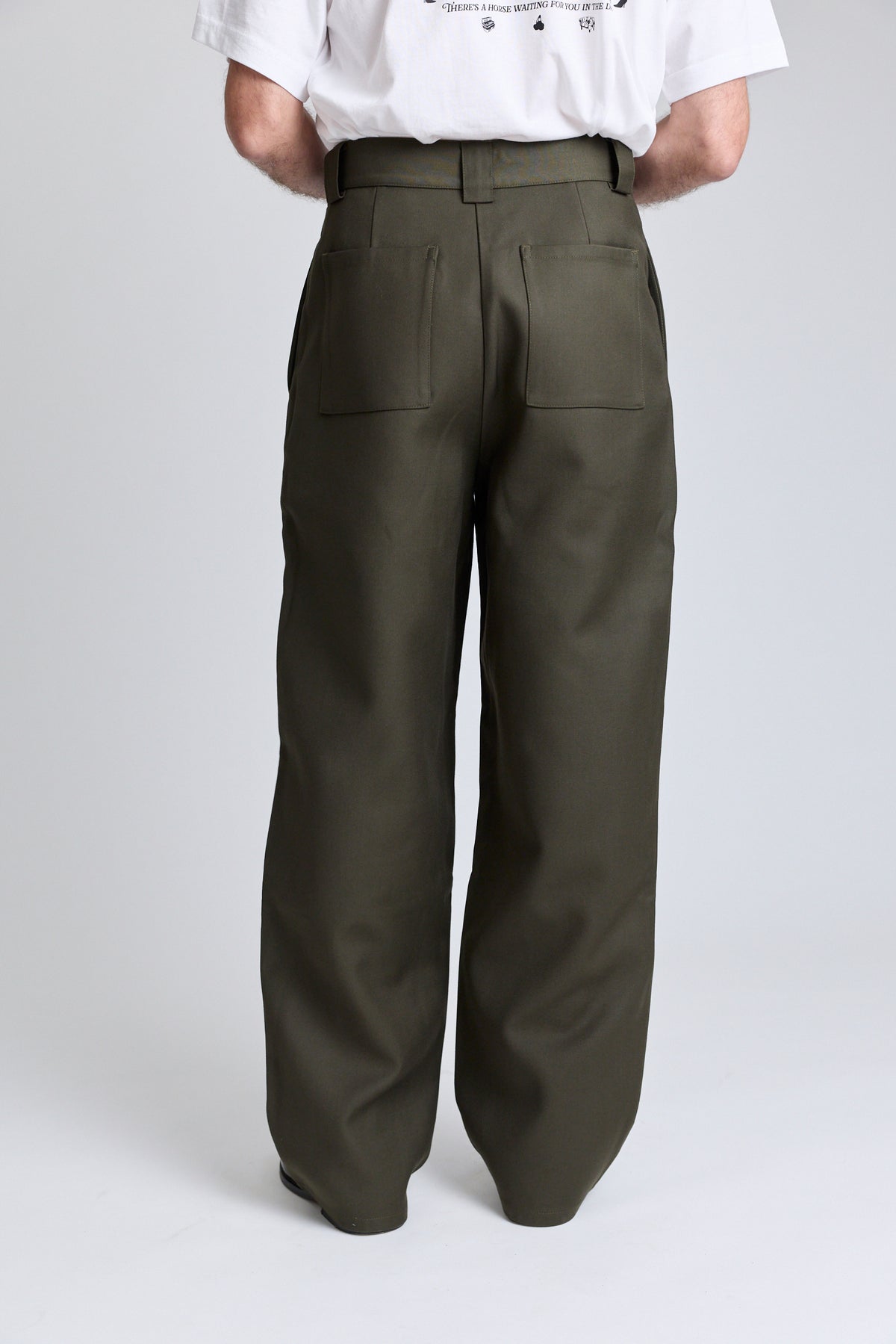 Double-Faced Wide Trousers