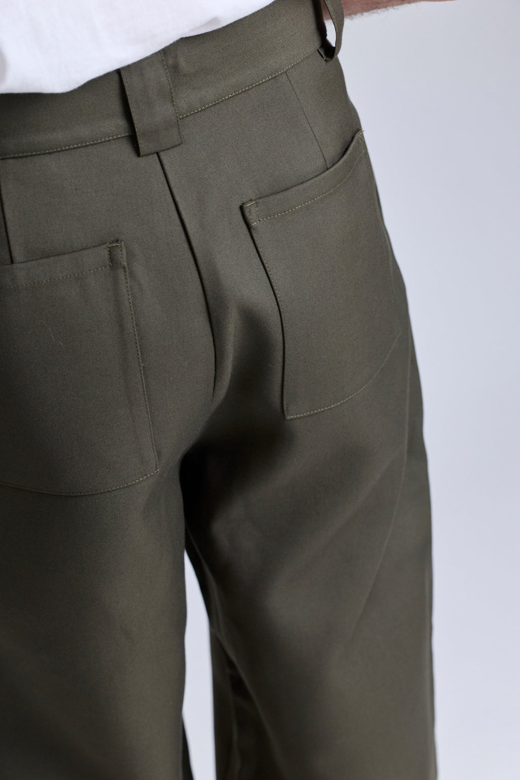 Double-Faced Wide Trousers