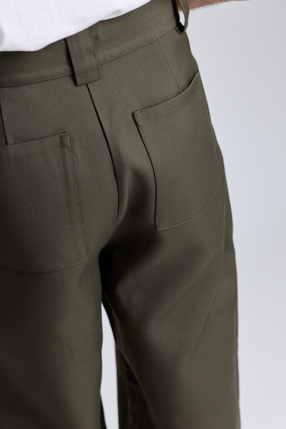 Double-Faced Wide Trousers
