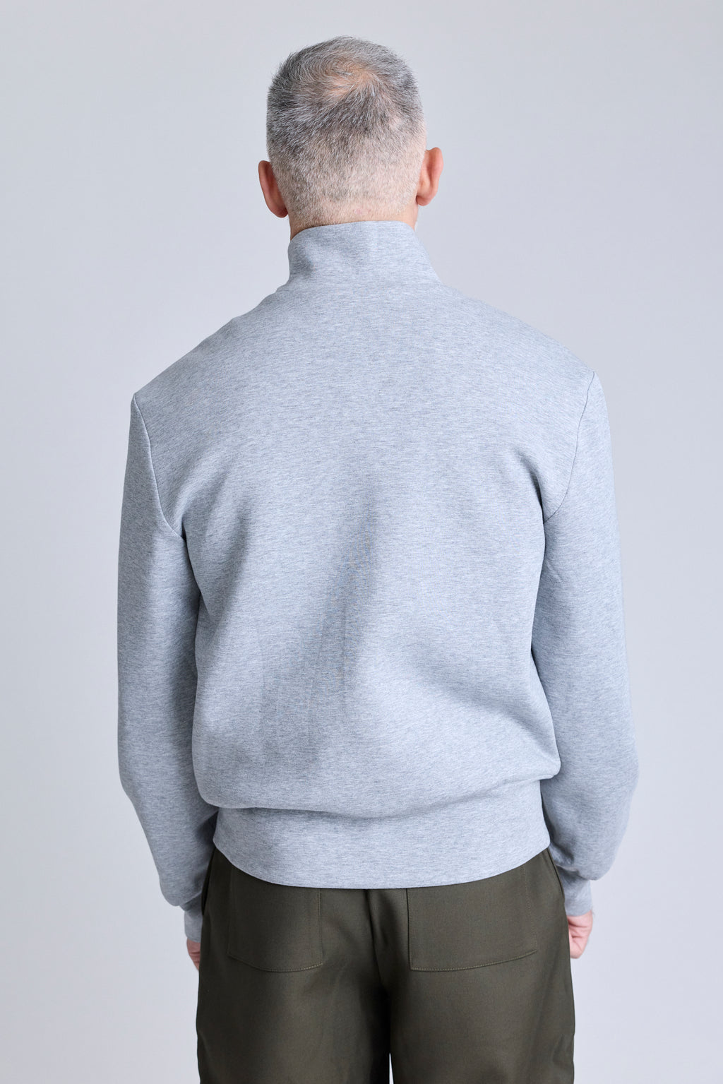 Zip Jersey Jacket - Grey