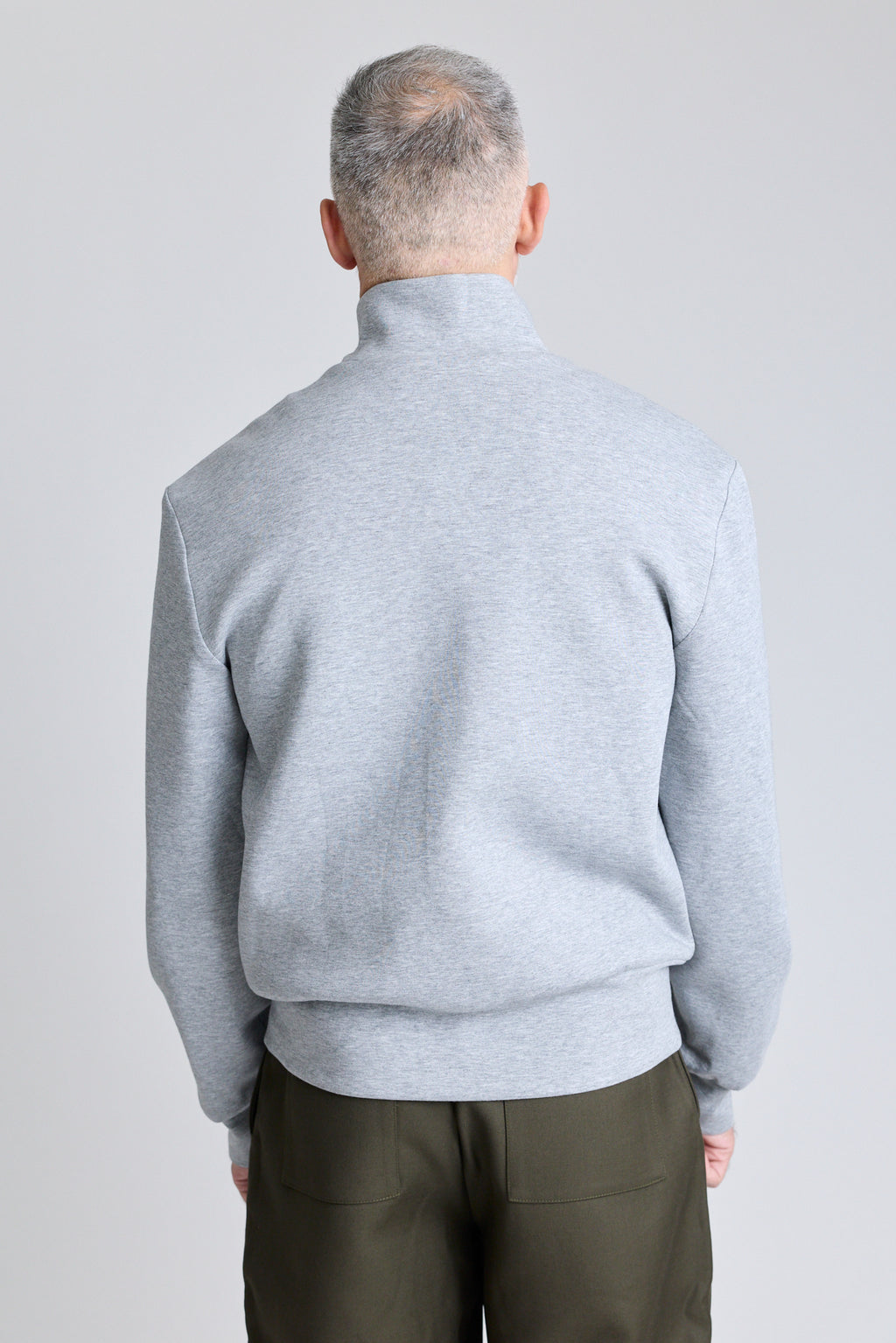 Zip Jersey Jacket - Grey