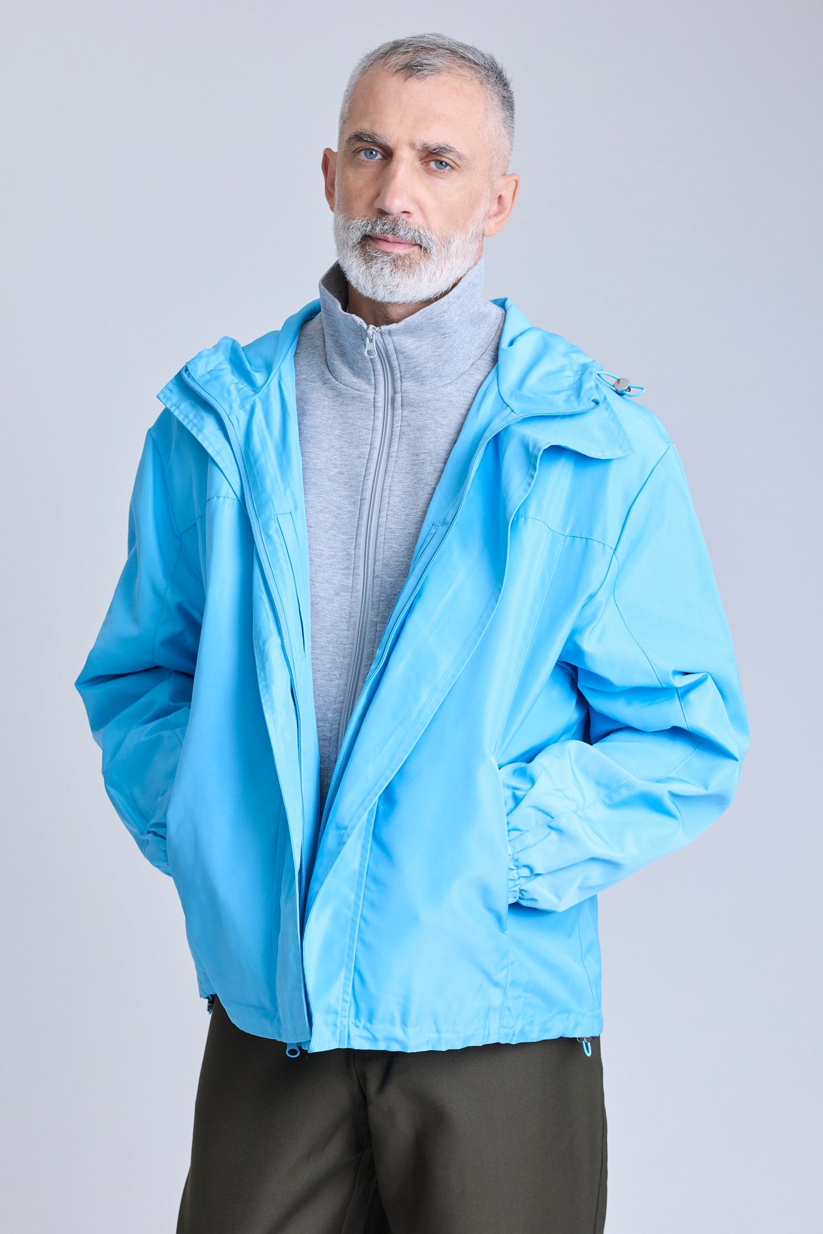 Hooded Anorak - Blue