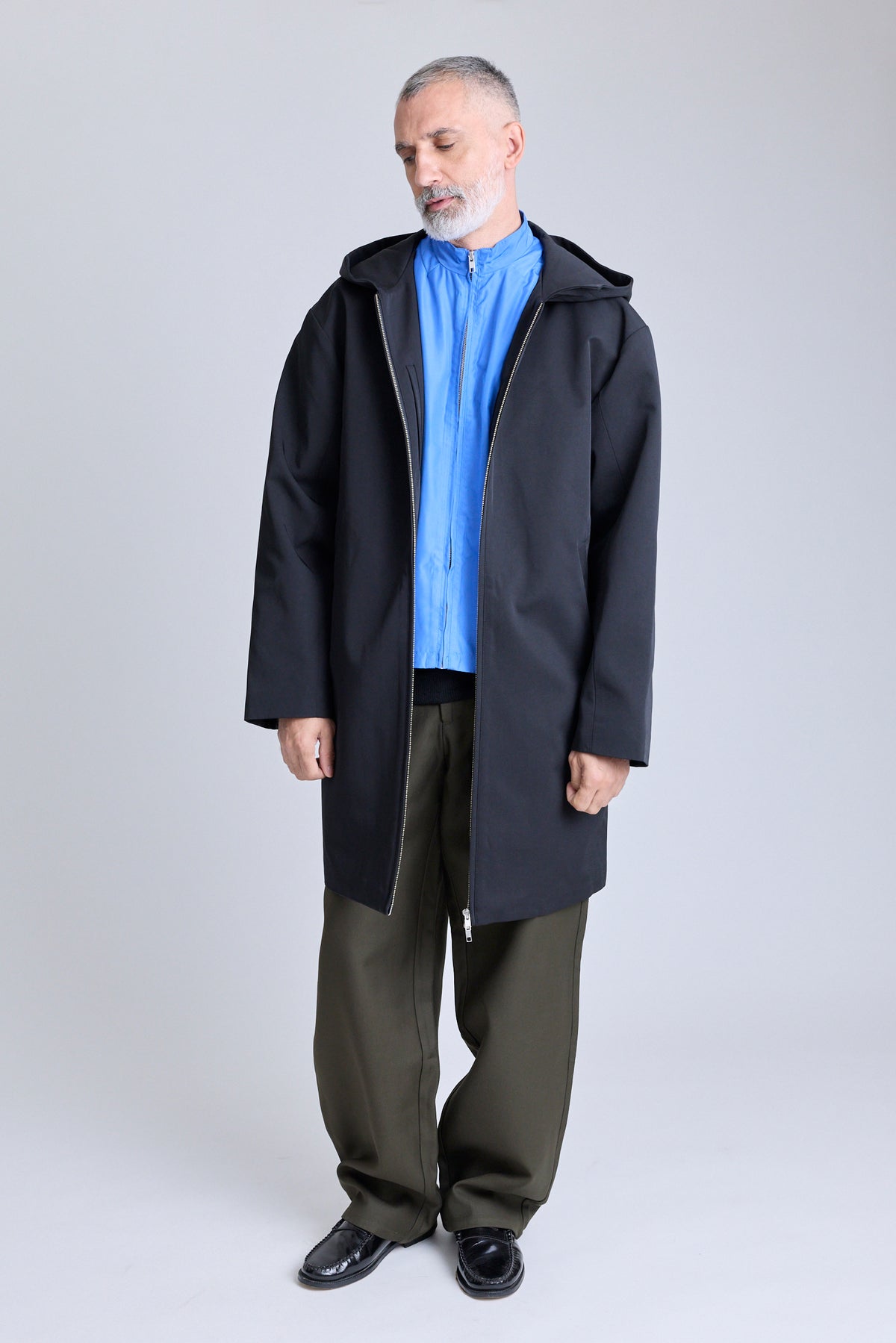 Double-Layered Contrast Parka