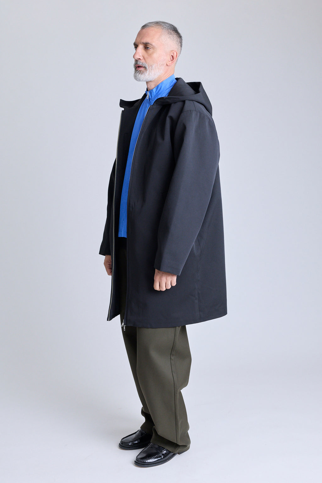 Double-Layered Contrast Parka
