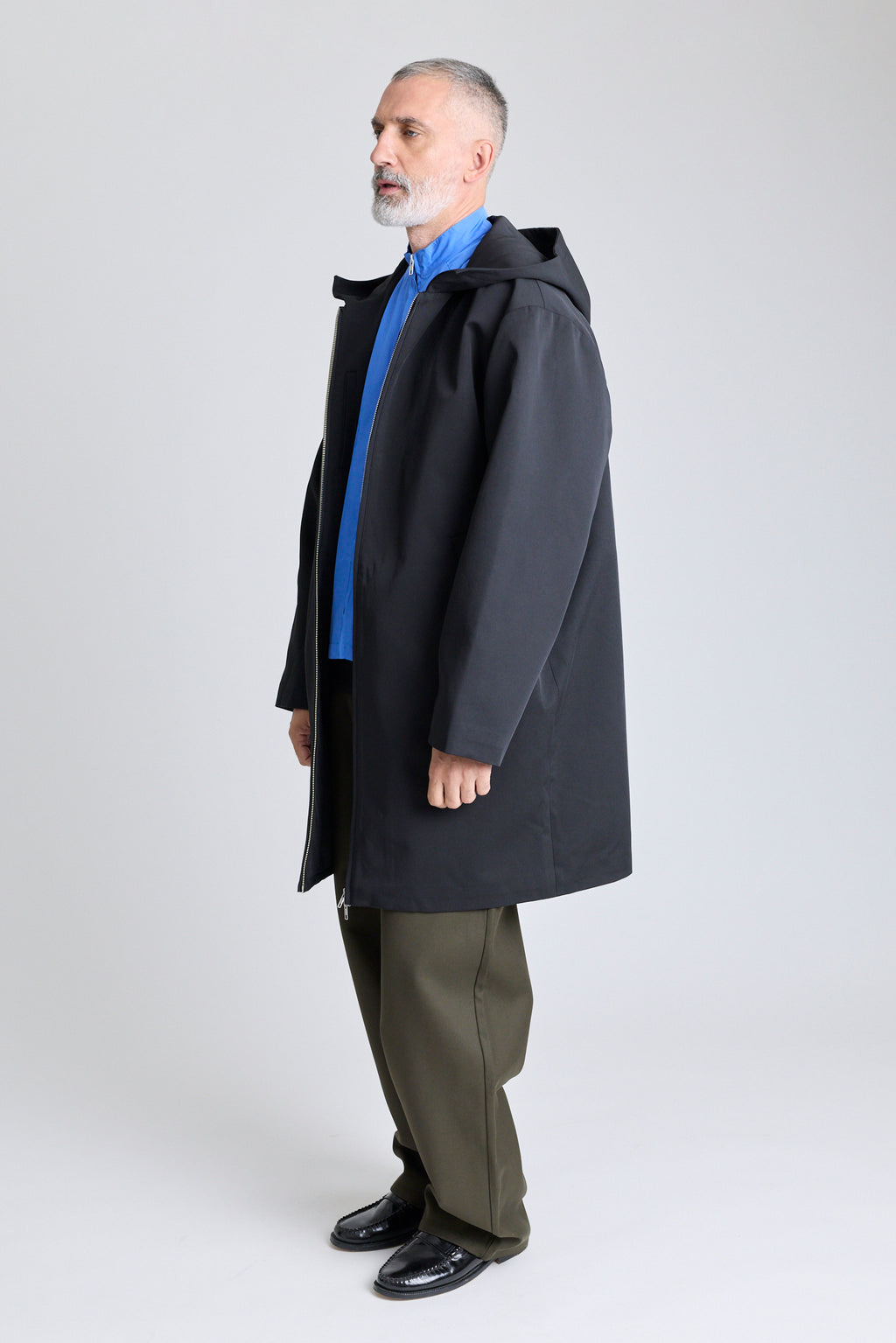 Double-Layered Contrast Parka