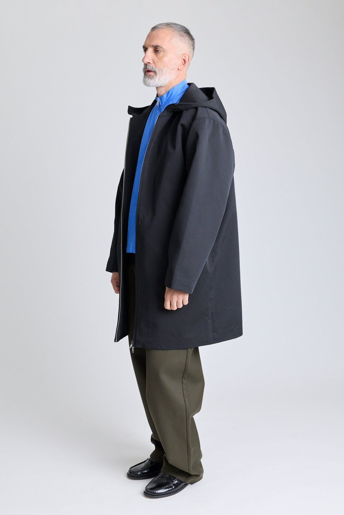 Double-Layered Contrast Parka