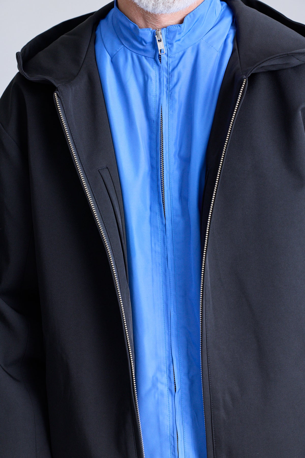 Double-Layered Contrast Parka