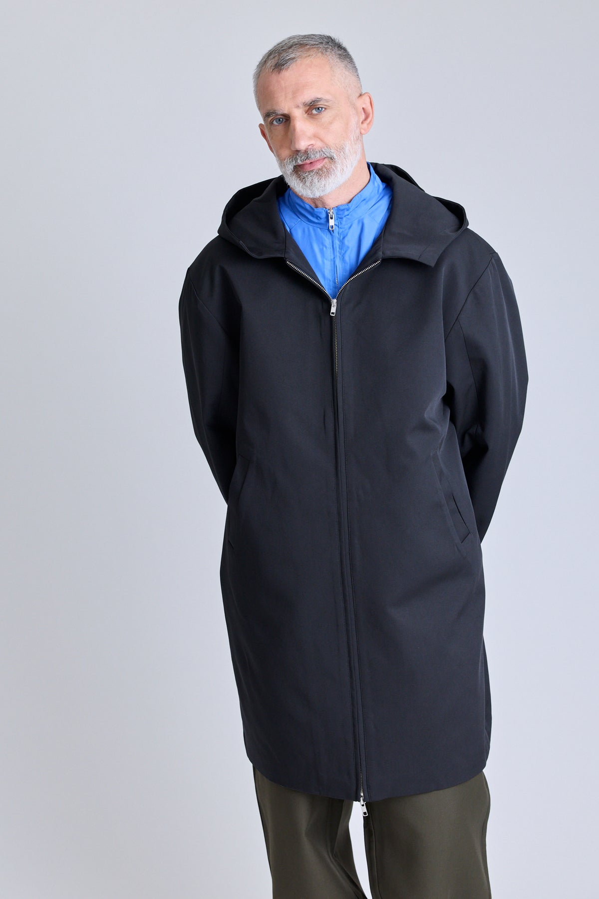 Double-Layered Contrast Parka