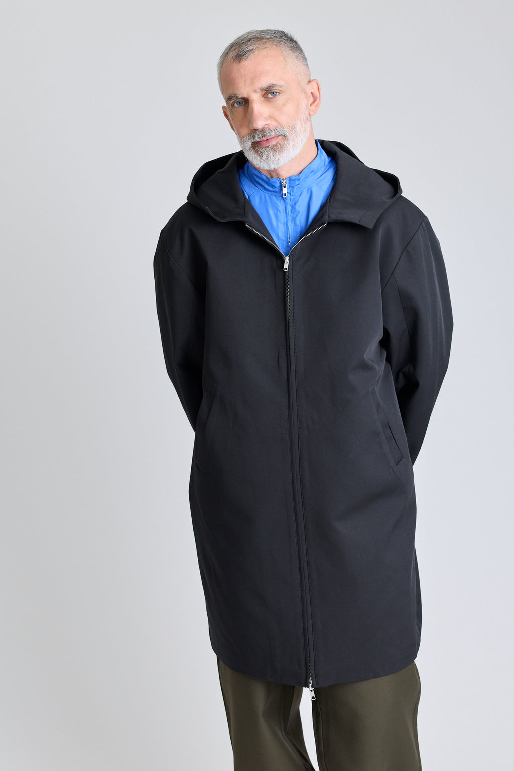Double-Layered Contrast Parka