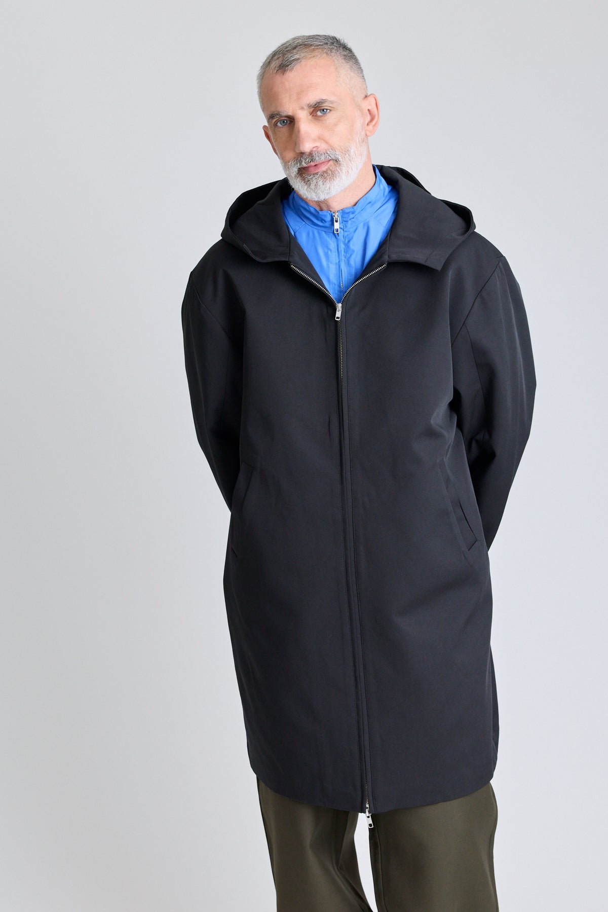 Double-Layered Contrast Parka