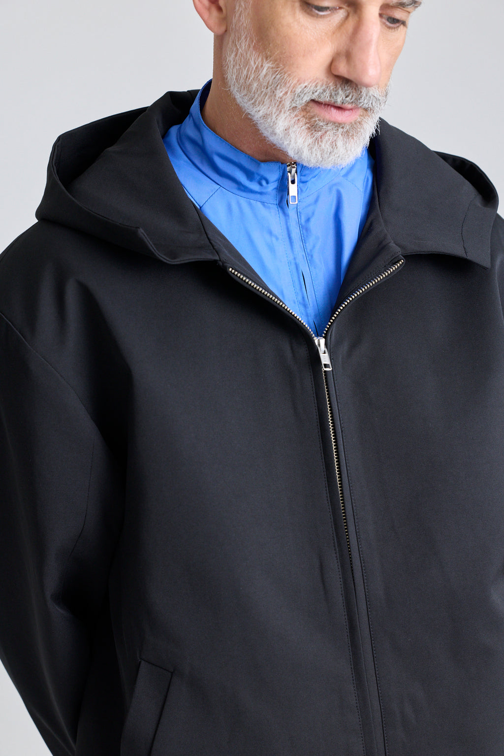 Double-Layered Contrast Parka