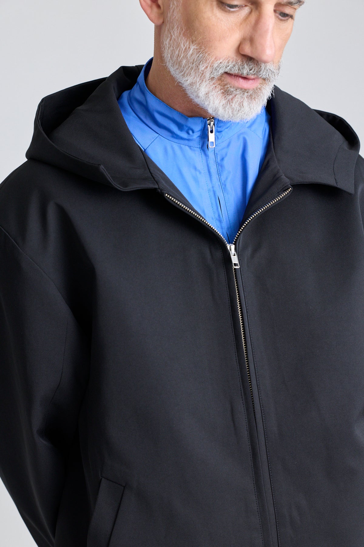 Double-Layered Contrast Parka