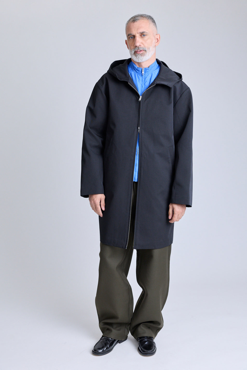 Double-Layered Contrast Parka