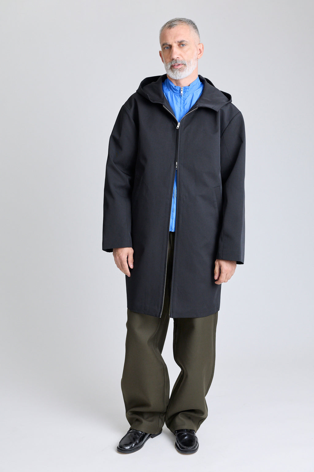 Double-Layered Contrast Parka