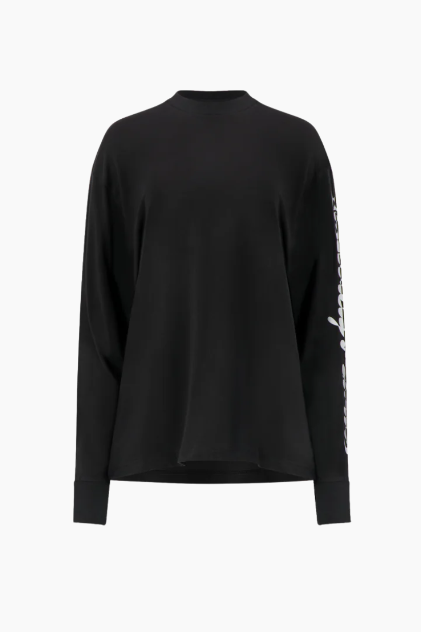 AF Long Sleeve Tee - Washed Black